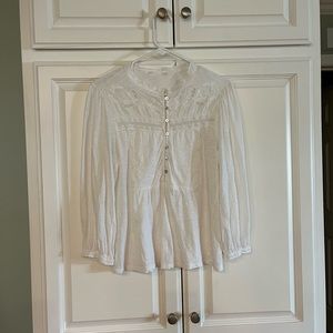 White cotton blouse